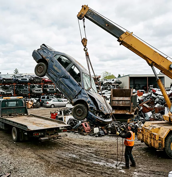 Trusted salvage car removal service in Fort Worth, TX