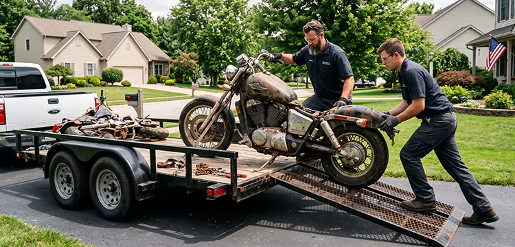 Damaged Motorcycle Removal in Fort Worth