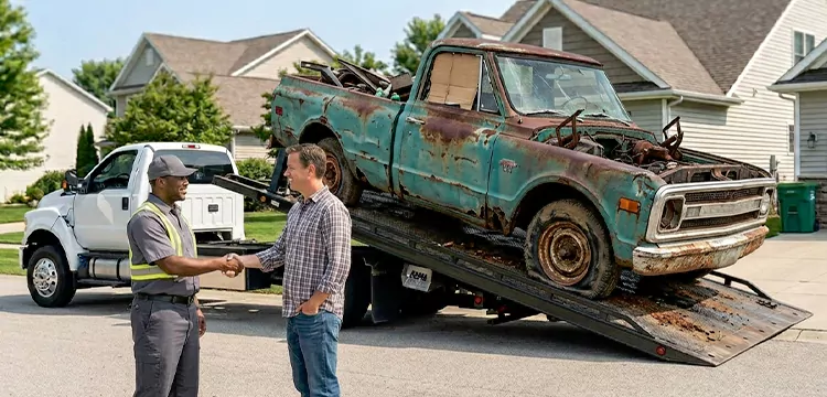 Non-Running Junk Truck Removal in Fort Worth