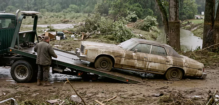 Flood-Damaged Junk Car Disposal in Fort Worth