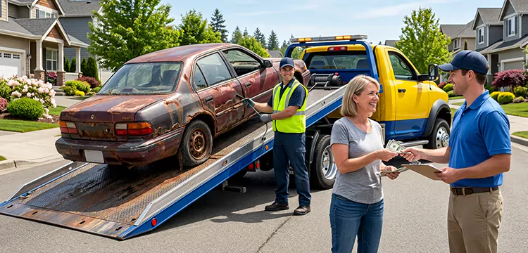 Water-Damaged Scrap Car Removal in Fort Worth